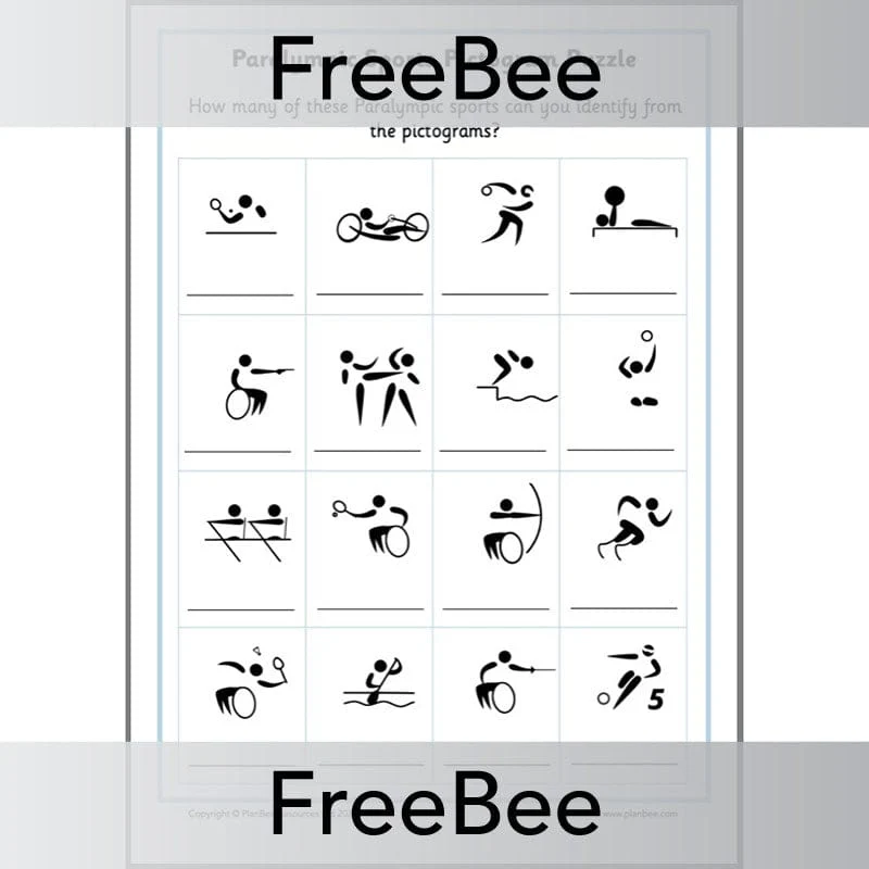 Paralympic Sports Pictogram Puzzle