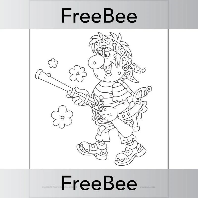 Pirate Colouring Pages - Image 2