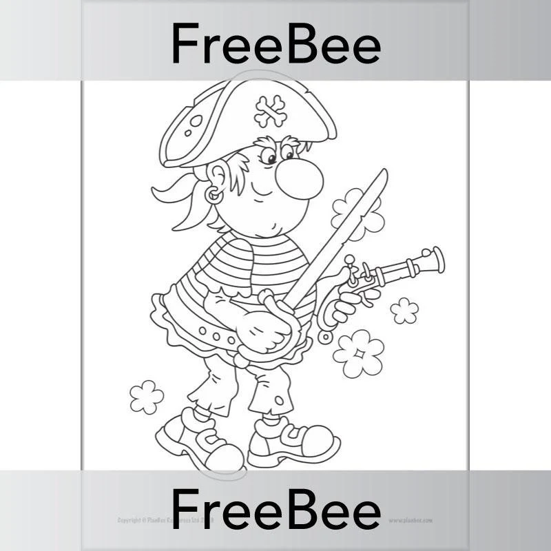 Pirate Colouring Pages - Image 4