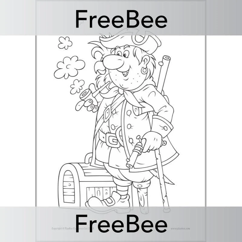 Pirate Colouring Pages - Image 9