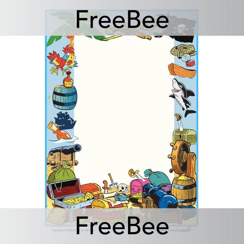Pirate Writing Frame - Image 2