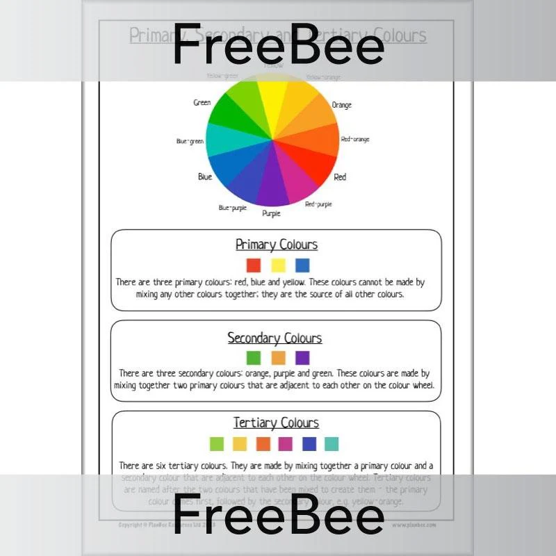 Colour Wheel Template KS2