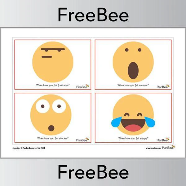 Printable Emojis Emotion Faces Cards - Image 4