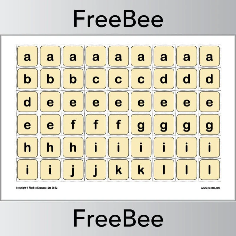 Printable Letter Tiles