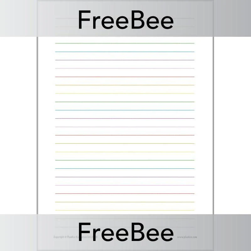 Rainbow Lined Paper - Image 2