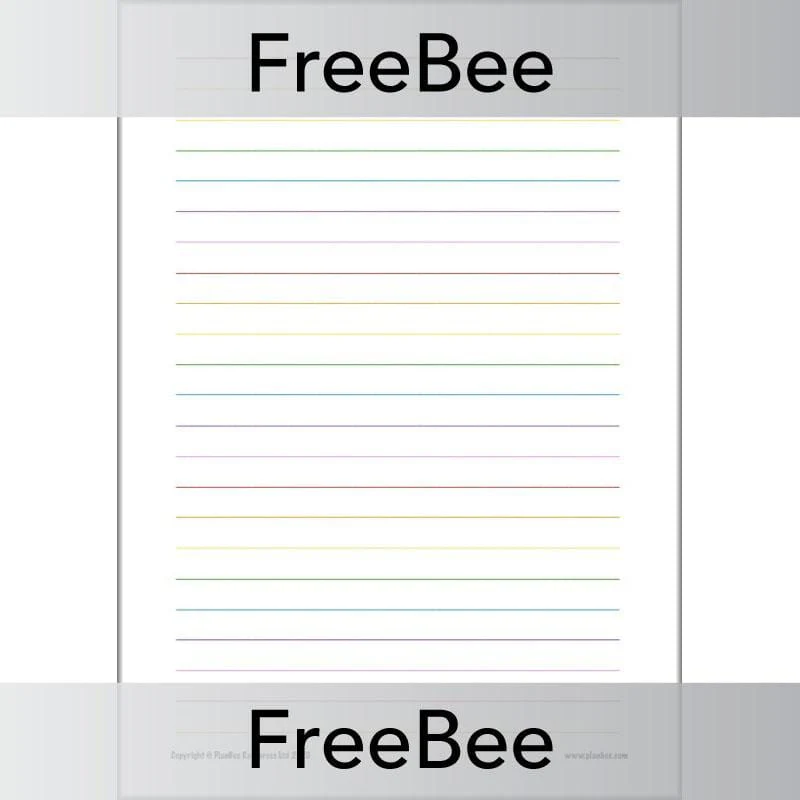 Rainbow Lined Paper - Image 3