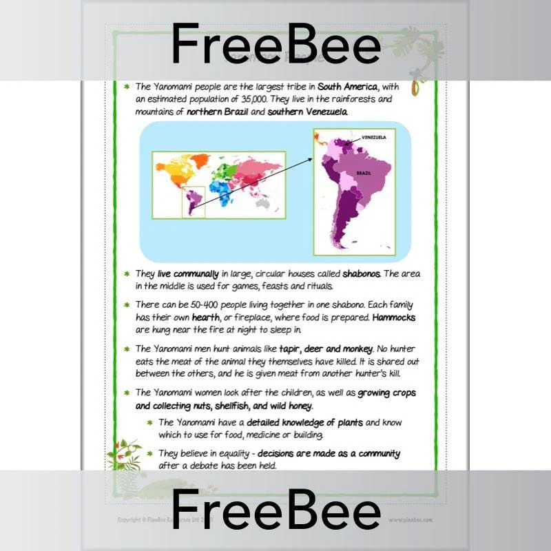 Rainforest Tribes KS2 Information Pack