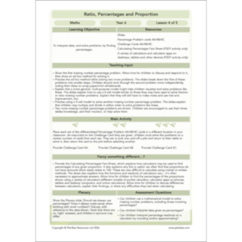 Ratio, Percentages and Proportion - Image 51