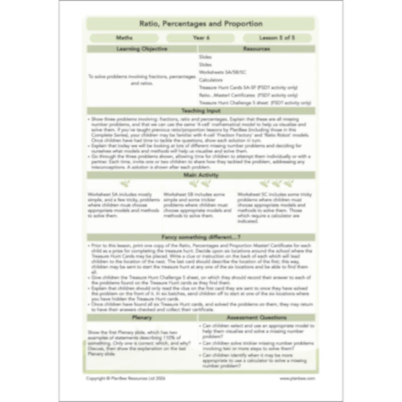 Ratio, Percentages and Proportion - Image 59