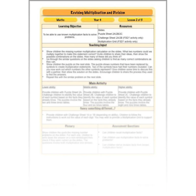 Revising Multiplication and Division - Image 40