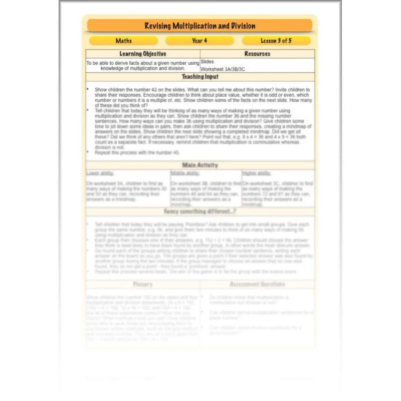 Revising Multiplication and Division - Image 49