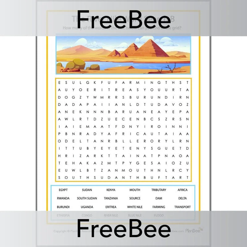 River Nile Word Search - Image 2
