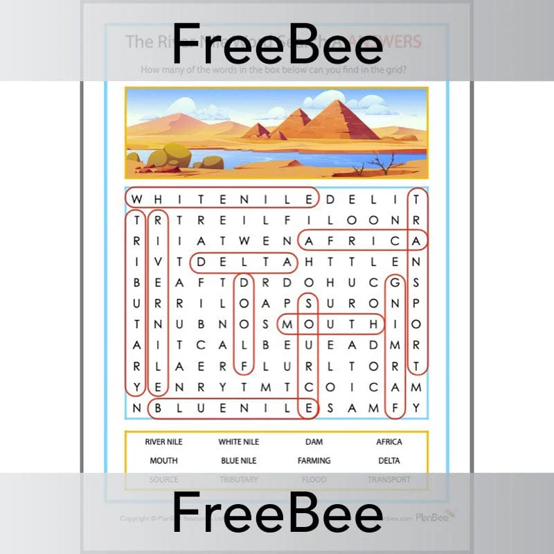 River Nile Word Search - Image 3