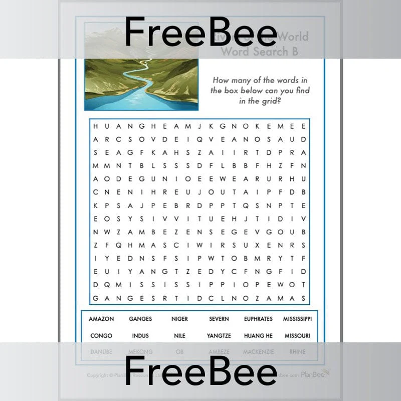 Rivers of the World Word Search - Image 3