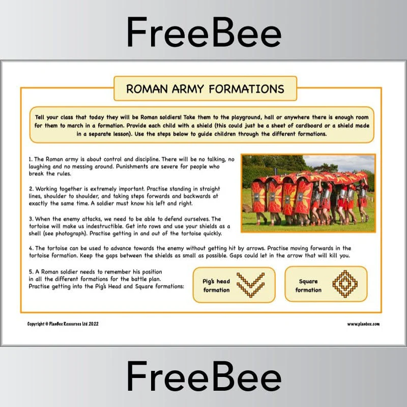 Roman Army Formations KS2