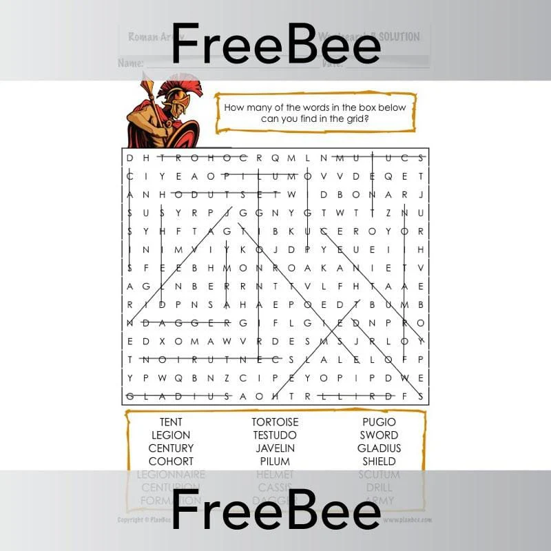 Roman Army Word Search - Image 3