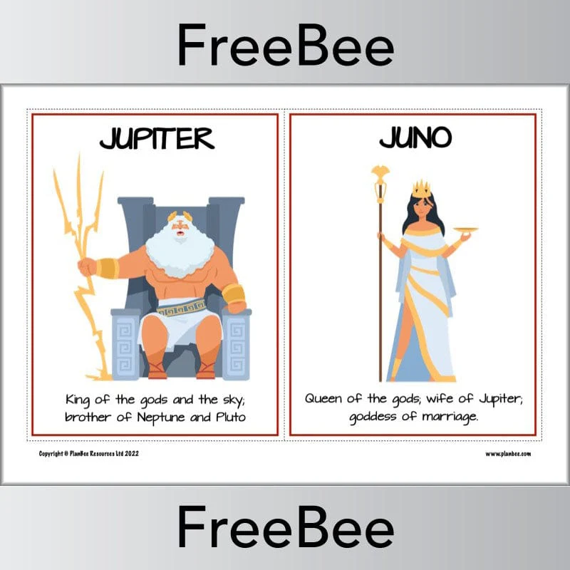 Roman Gods KS2 Cards