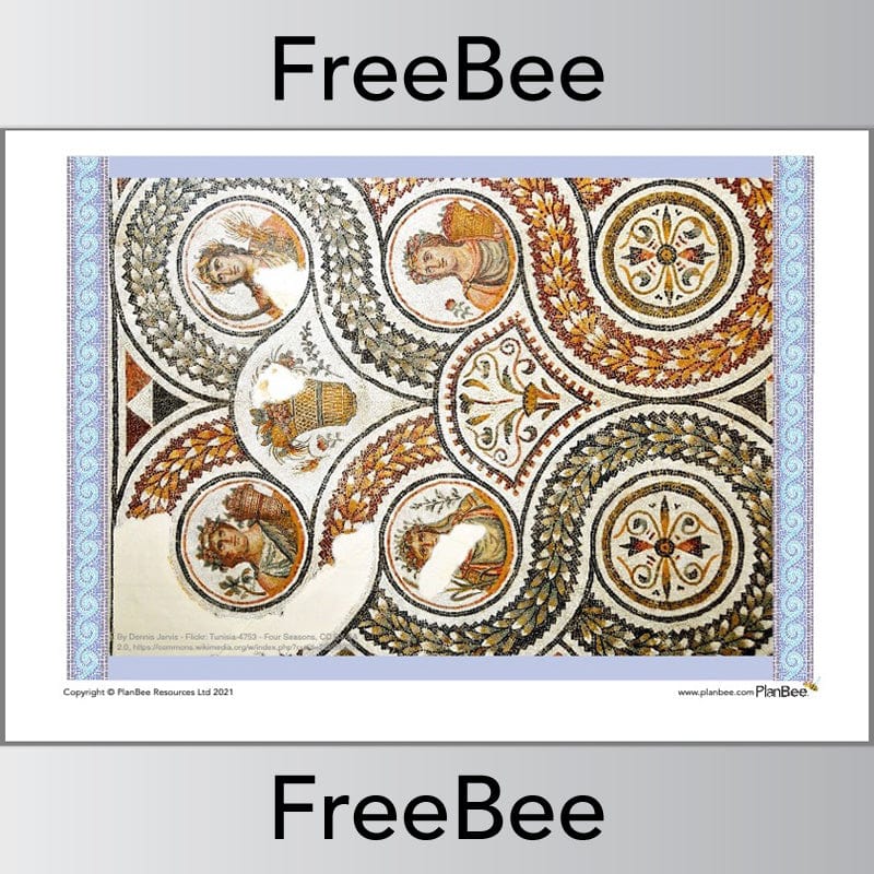 Roman Mosaics Classroom Display Cards - Image 6