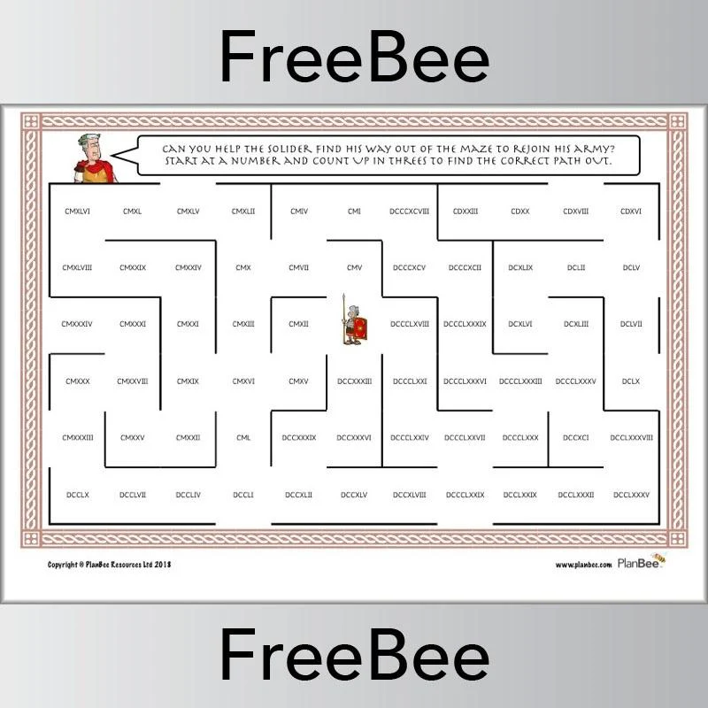 Roman Numerals KS2 Maze Game