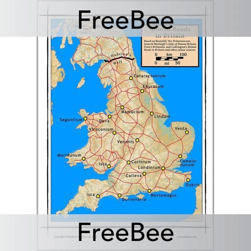 Roman Roads KS2 Map and Images