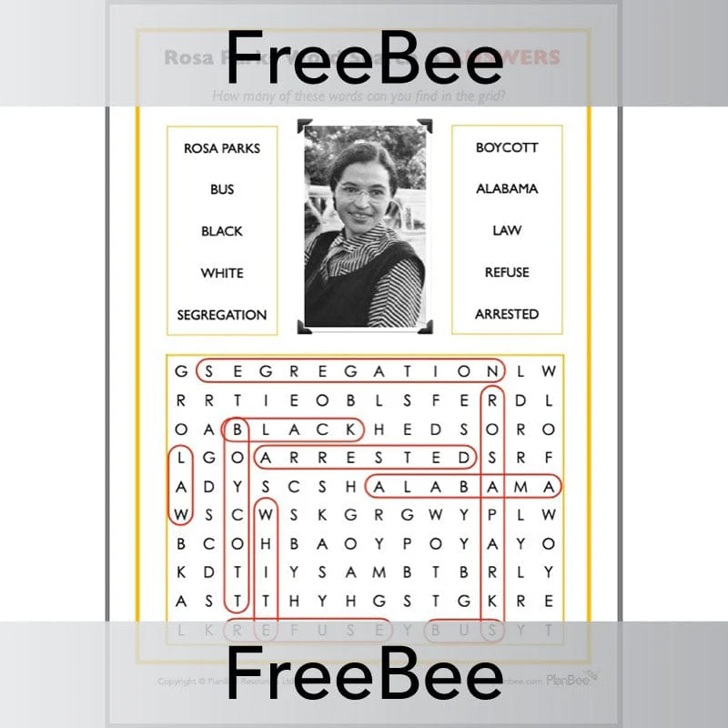 Rosa Parks Word Search - Image 3