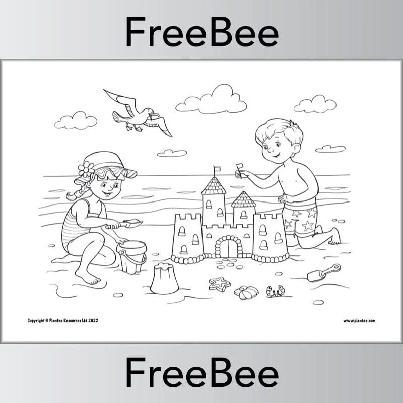 Seaside Colouring Pages - Image 2