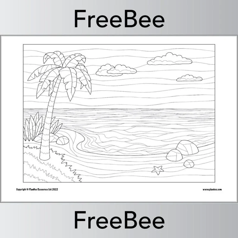 Seaside Colouring Pages - Image 3