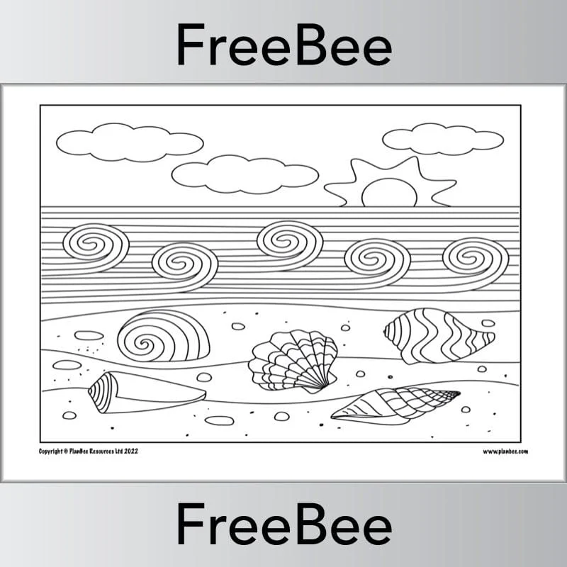 Seaside Colouring Pages - Image 4