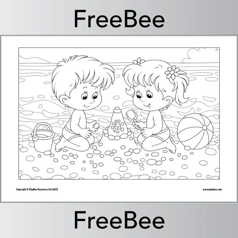 Seaside Colouring Pages - Image 5