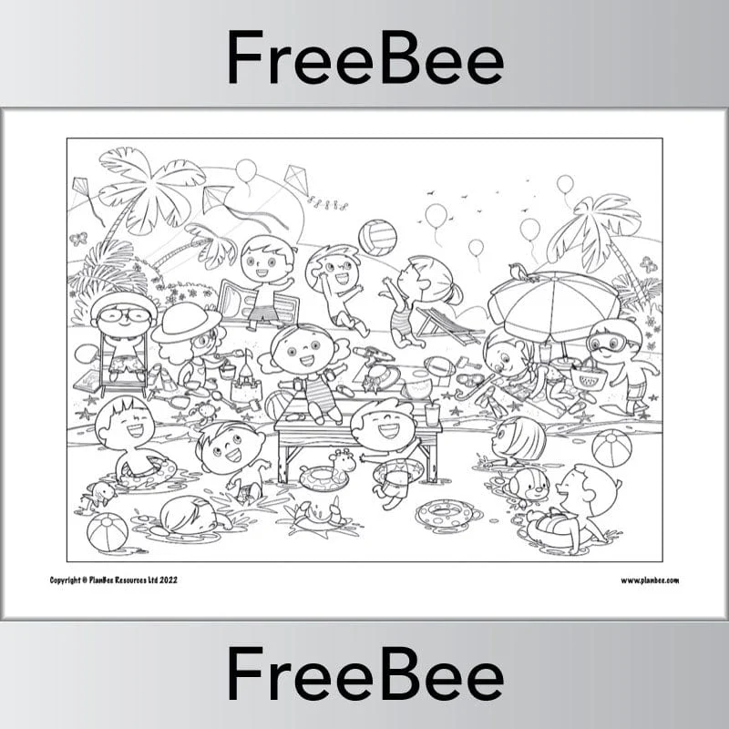 Seaside Colouring Pages - Image 7