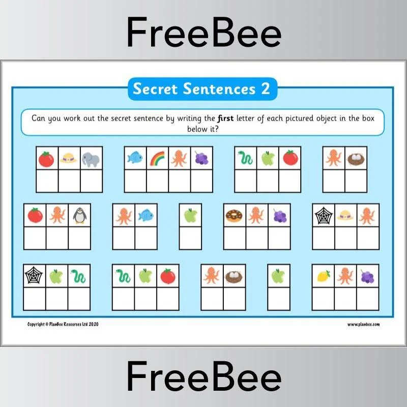 Secret Sentences KS1 Puzzle - Image 3