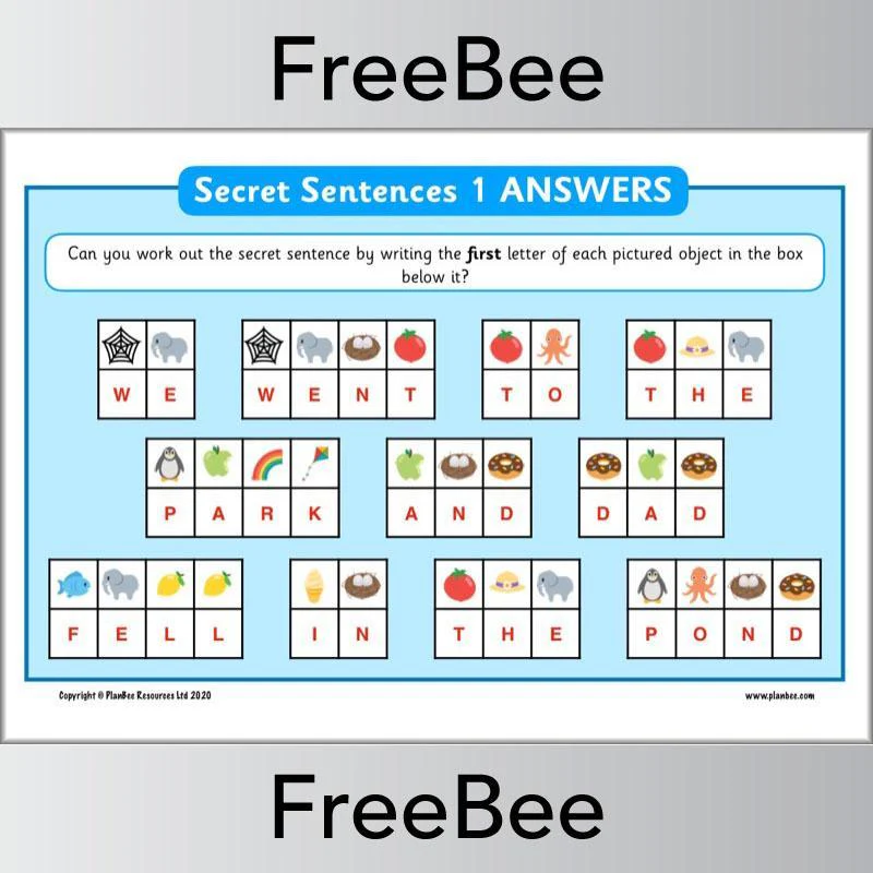 Secret Sentences KS1 Puzzle - Image 4