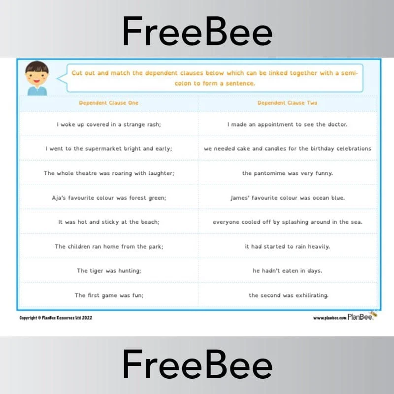 Semi-colon Sentences - Image 2