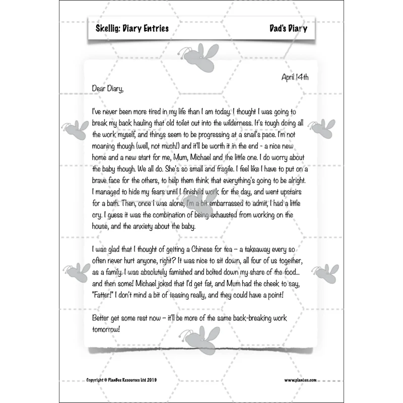Skellig: Diary Entries - Image 22