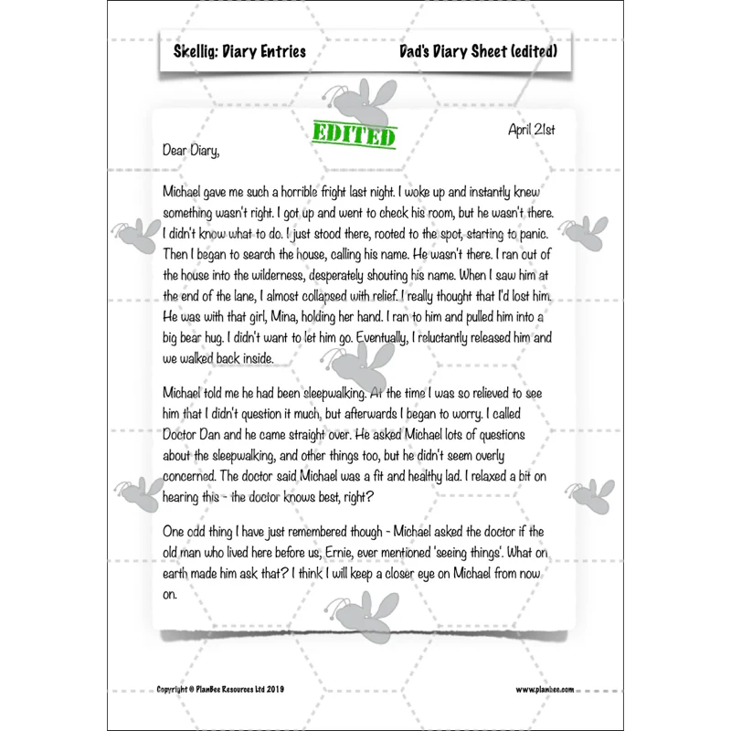 Skellig: Diary Entries - Image 46