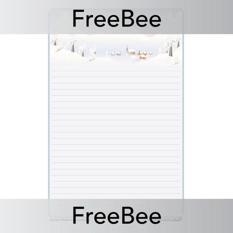 Snowy Mountain Writing Frame