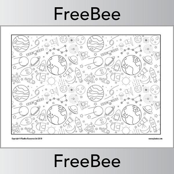 Space Colouring Pages - Image 3