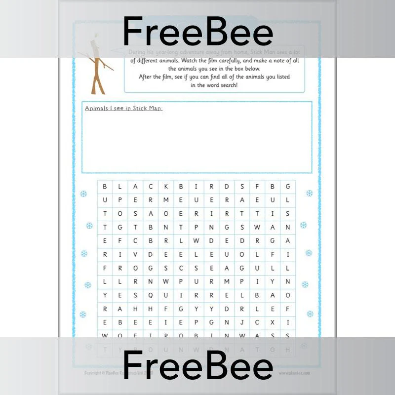 Stick Man Activity Sheets