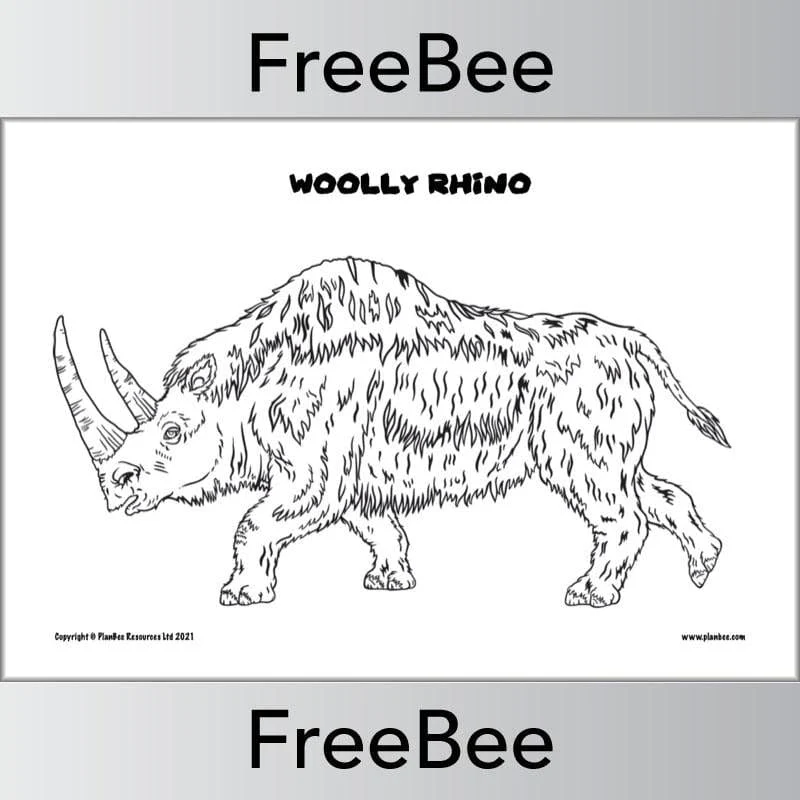 Stone Age Colouring Sheets - Image 4