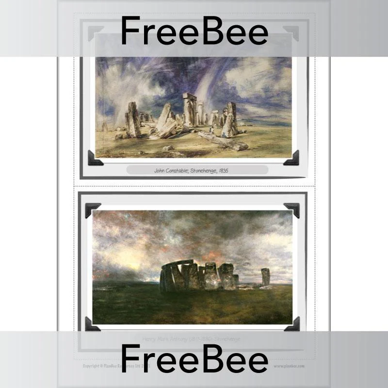Stonehenge Art KS2 Picture Cards