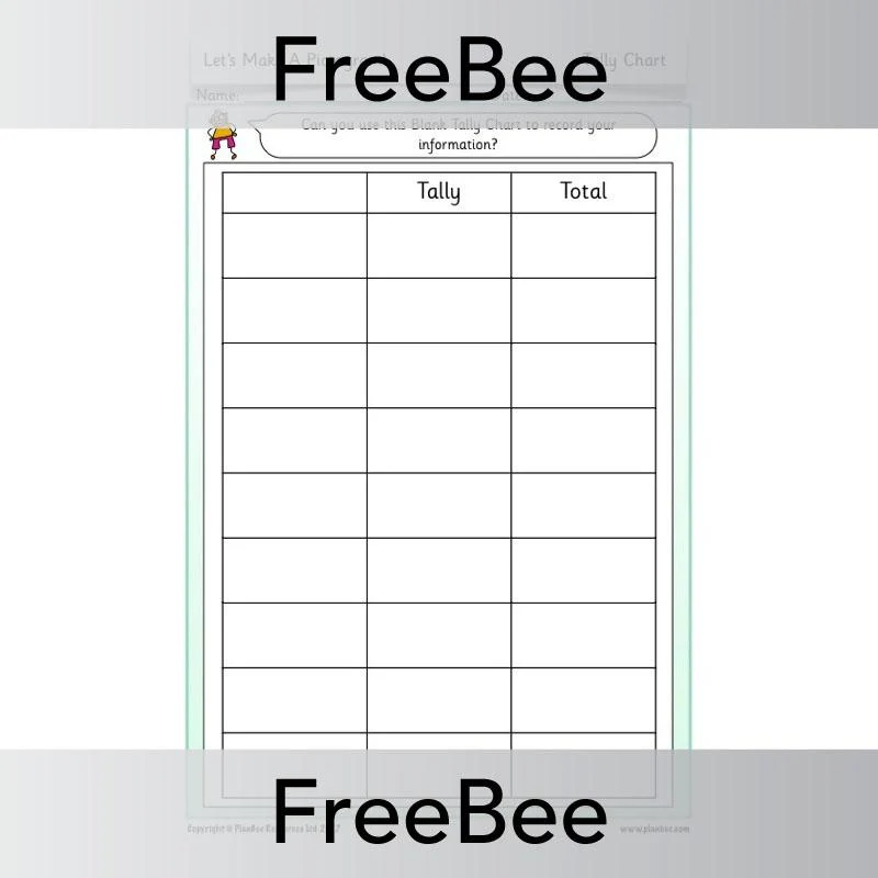 Tally Chart or Pictogram Template - Image 2