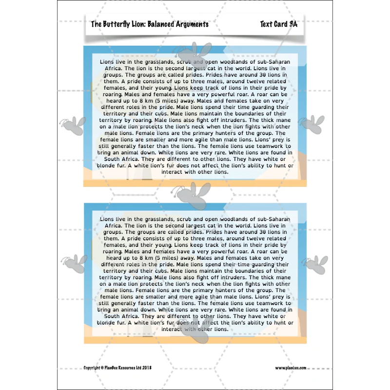 The Butterfly Lion: Balanced Arguments - Image 46