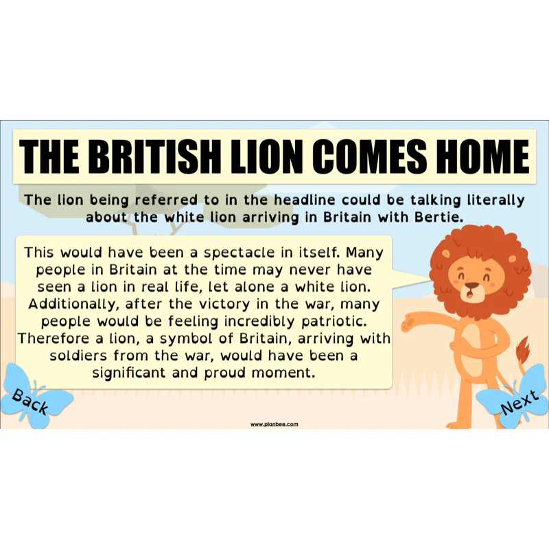 The Butterfly Lion: Newspaper Reports - Image 7