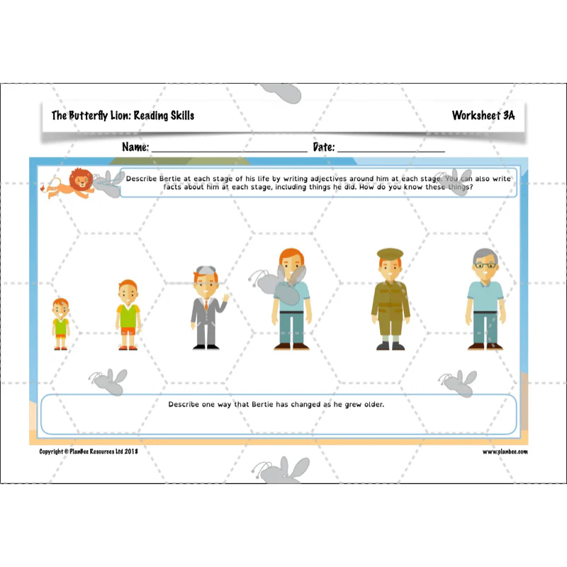 FREE Mini-scheme: The Butterfly Lion: Reading Skills - Image 34