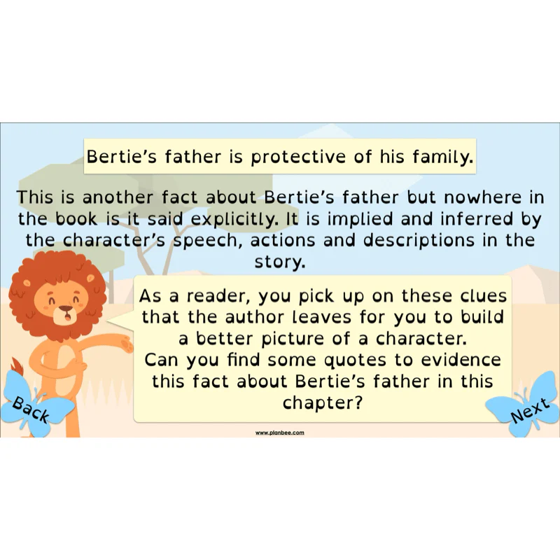 FREE Mini-scheme: The Butterfly Lion: Reading Skills - Image 5