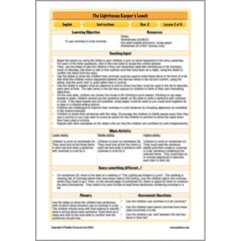 The Lighthouse Keeper's Lunch: Instructions - Image 33
