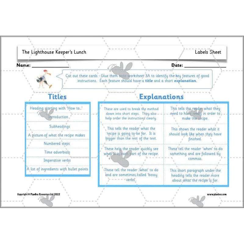 The Lighthouse Keeper's Lunch: Instructions - Image 38