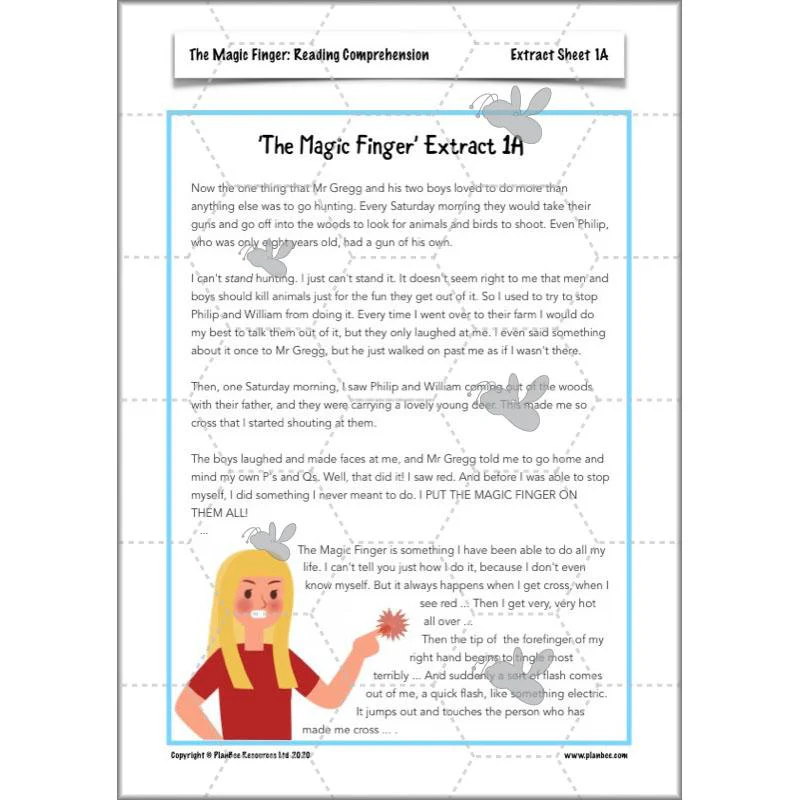 The Magic Finger: Reading Comprehension - Image 25