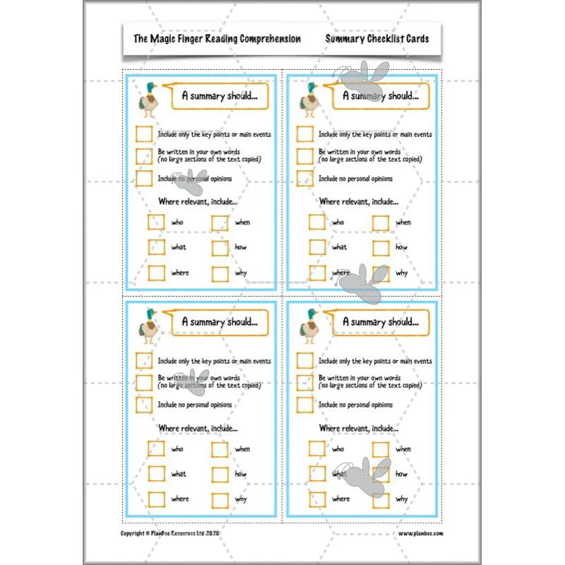 The Magic Finger: Reading Comprehension - Image 57
