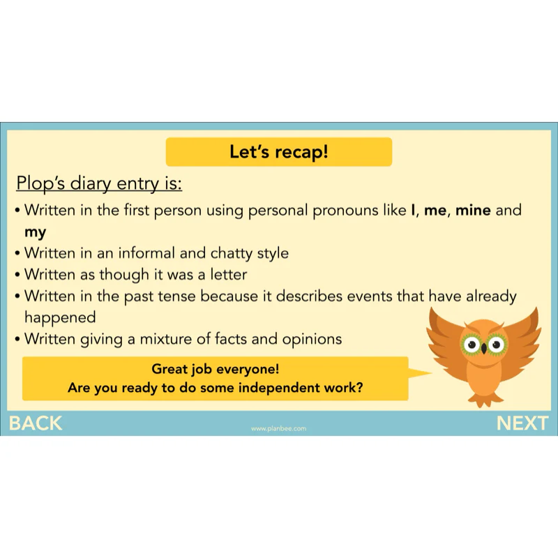 FREE Mini-scheme: The Owl Who was Afraid of the Dark: Diary Entries - Image 17